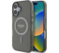 Genuine Guess IML Glitter Ring Impact MagSafe Apple iPhone 16 Case