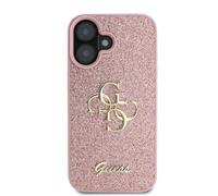 Guess IML Glitter Circle Case with MagSafe for iPhone 16 6.1" Pink