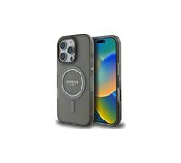 Guess IML Glitter Circle Case with MagSafe for iPhone 16 Pro 6.3" Black