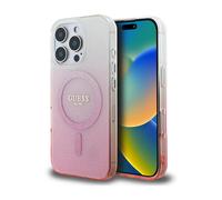 Guess IML Glitter Gradient Case Pink for Magsafe - iPhone 16 Pro