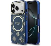 Guess IML Peony Dot Case with MagSafe for iPhone 17 Pro 6.3" Blue - GUHMP17L5HPOEDB