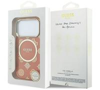 Guess IML Peony Dot Case with MagSafe for iPhone 17 Pro 6.3" Orange - GUHMP17L5HPOEDO