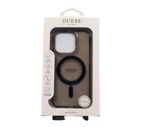 Guess IML Rhinestones Case with MagSafe for iPhone 16 Pro 6.3" Black