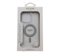 Guess IML Rhinestones Case with MagSafe for iPhone 16 Pro Max 6.9" Clear