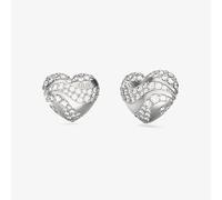 Guess In My Heart Crystal Heart Wave Stud Earrings UBE04504RH