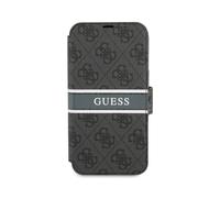 Guess iPhone 13 Mini Case, Gray - Faux Leather Bookcase