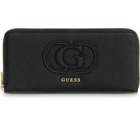 Guess Isola Logo 4G Maxi Zip Around Front Womens Wallet In Black