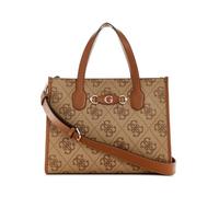 GUESS Izzy 2 Compartment Tote Latte Logo, Cafe Logo, One size
