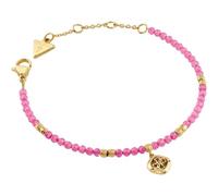 GUESS Jaipur Splendor Beads & 4G Bracelet Yellow Gold/Fuchsia gold-coloured