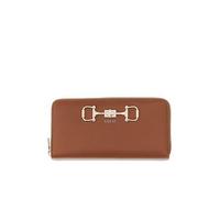 Guess Janie Slg Large Zip Around, Brown, Women Brown