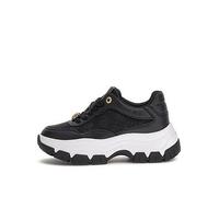 Guess Jeans Berrett 4G Peony Logo Chunky Sneaker, Black, Size 38, Women Black
