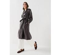 Guess Jeans Bianka Trench, Brown, Size M, Women Brown