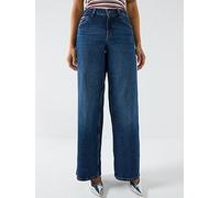 Guess Jeans G11 Wide Leg Jeans, Blue, Size 28, Women Blue