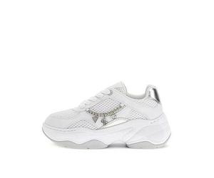 Guess Jeans Harpaa Chunky Sole Logo-Chain Sneaker, White, Size 41, Women White