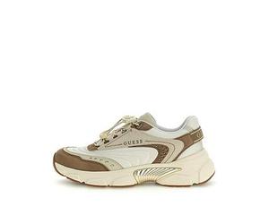 Guess Jeans Imeri Perforated Insert Running Shoes, Beige, Size 36, Women Beige
