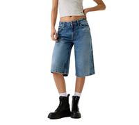 Guess Jeans W6gd1dd6363 Baggy Denim Shorts Blue 27 Woman