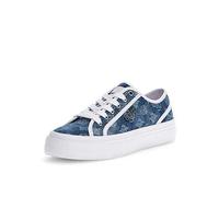 Guess Jelexa7 Denim Trainers - Blue, Blue, Size 4, Women Blue