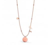 Guess Jewellery 16-18''Greek Peony Charm Rose Gold Necklace UBN29103 -