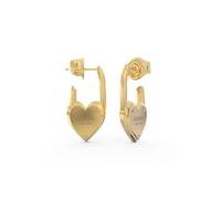 Guess Jube04214 All You Need Is Love Earrings Golden Woman