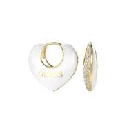 Guess Jewellery Elegant Double Face Heart Earrings - Stainless Steel /