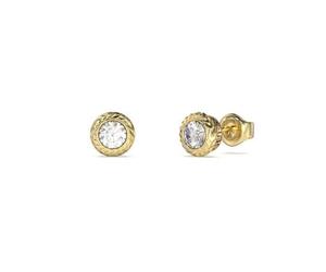 Guess Jewellery Gents Crystal Stud Earrings UME05022YG - Elegant Styling | - Stainless Steel / Crystal