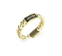 Guess Jewellery Gents Shield Tag Bracelet UMB04022YGBKL - Premium Finish | - Stainless Steel