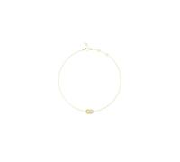 Guess Jewellery Guess Blooming Summer Two Links Pave Gold Tone Necklace 1cm, 40.7 - 45.7cm