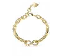 Guess Jewellery Guess Endless Dream CZ Infinity Gold Tone Chain Bracelet 17-21cm