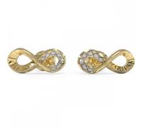 Guess Jewellery Guess Endless Dream CZ Infinity Gold Tone Stud Earrings 1.3cm