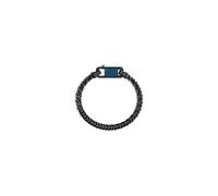 Guess Jewellery Guess Gents Pitstop Textured Black Hook Chain Bracelet 0.8cm, 21cm