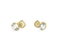 Guess Jewellery Guess Mamounia 4G CZ Gold Tone Stud Earrings 1.2cm