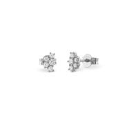 Guess Jewellery Guess Sterling Silver Jardin Pave Stud Earrings 0.75cm