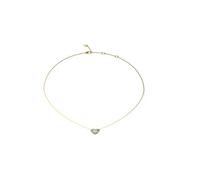 Guess Jewellery Ladies 16-18'' Heart Waves Snake Chain Necklace UBN04501YG - - Crystal / Stainless Steel