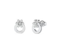 Guess Jewellery Ladies Lily Flower Stud Earrings UBE05108RH - Signature Edition - Stainless Steel /