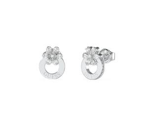 Guess Jewellery Ladies Lily Flower Stud Earrings UBE05108RH - Signature Edition - Stainless Steel /