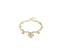 Guess Jewellery Ladies Multi Crystal Hearts Charm Bracelet UBB04500YGL - Modern - Crystal / Stainless Steel