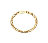 Guess Jewellery Mens 5Mm Alternated Chain Bracelet UMB06102YGS | Acotis - Stainless Steel