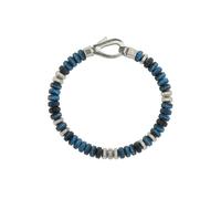 Guess Jewellery Mens 6Mm Exagonal Beads Bracelet UMB06092STJBS | Acotis - Stainless Steel / Dyed lapis