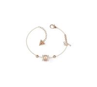 Guess Jewellery Rose Gold Plated Crystal 4G Logo Band UBB01163RGL - Stainless Steel / Rose Gold Plated / Crystal