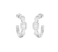 Guess Jewellery Womens 24Mm Gemstone Hoops UBE06387RH | Acotis - Stainless Steel / Crystal