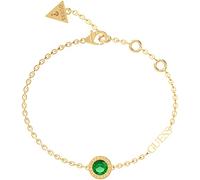 GUESS JUBB02246JWYGEM Women's Bracelet Green/Gold, 15.5 centimeters, Stone