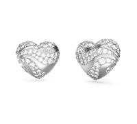 Guess Jewellery Guess In My Heart Crystal Heart Wave Stud Earrings 1.3cm