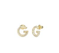 Guess JUBE05443YG Gold Tone Crystal G Stud Earrings - J42299