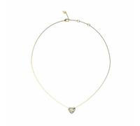Guess JUBN04501JWYGT-U Women's Gold Heart Necklace, Crystal