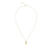 Guess JUBN06353JWYGT/U Gold Tone Love Tag Necklace - J42348
