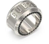 Guess JUMR05016JWST64 Men's Ring Jewel Made of Steel Colour Steel Band with Logo, Trendy Size Code JUMR05016JWST64