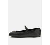 Guess Kalida Logo Ballet Pump - Black, Black, Size 4, Women Black
