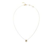 GUESS Kalybe Women's Gold Tone Crystal Cable Circle Necklace