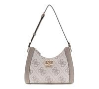 GUESS Karnilla Logo Shoulder Bag Dark Taupe Logo