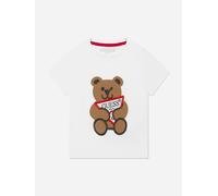 Guess Kids Bear Logo T-Shirt in White - White - 5 Yrs